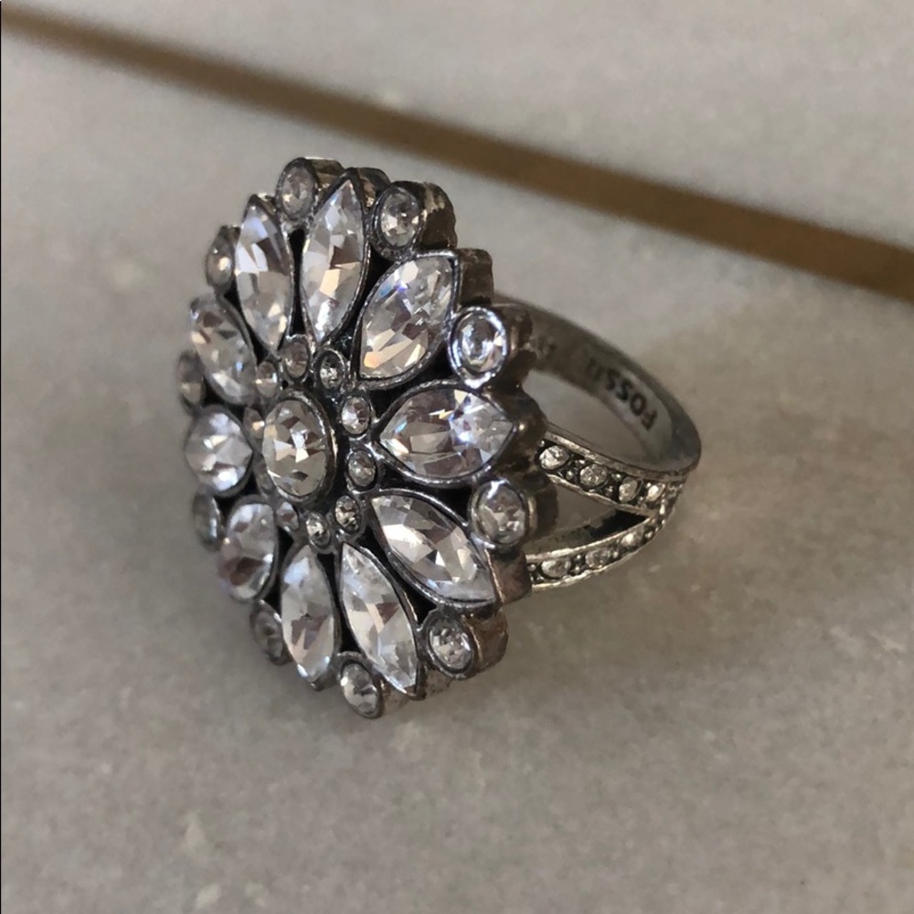 💍RARE Fossil Flower Ring